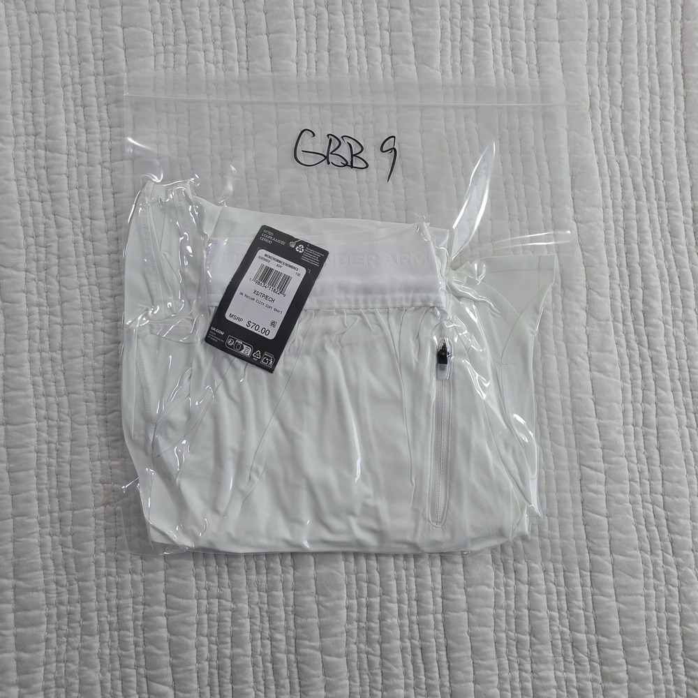 Under Armour Vanish Elite 2in1 Shorts Mens XS White Tech Pocket Gym NWT 6009869 - Picture 13 of 13